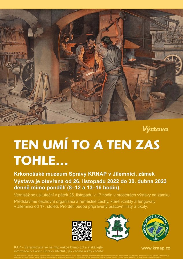 Pozvánka do Krkonošského muzea v Jilemnici na výstavu "Ten umí to a ten zas tohle..."